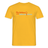 Ma kieken, dann sehn wa schon - Männer Premium T-Shirt - Gelb