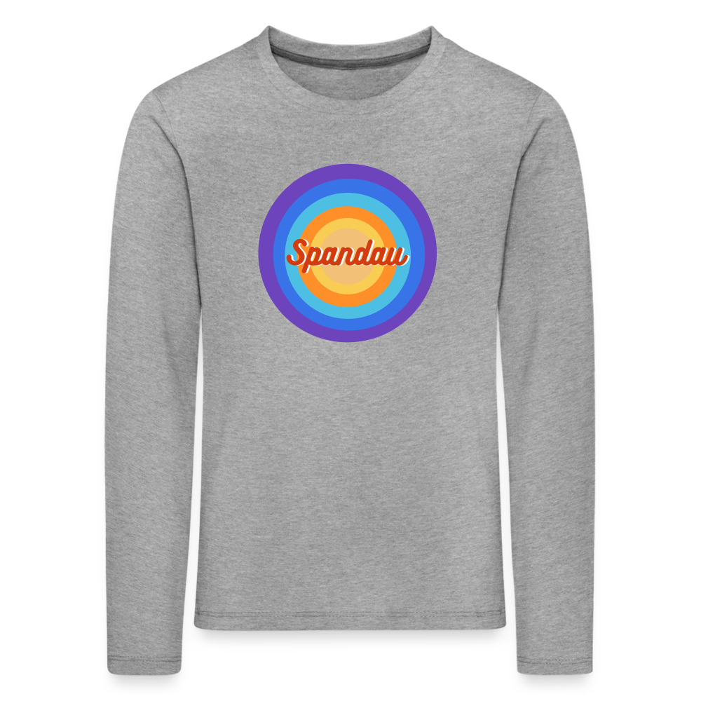 Spandau Retro - Kinder Langarmshirt - Grau meliert