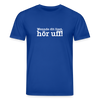 Wenn de dit liest, hör uf! - Unisex Bio T-Shirt - Dunkelblau