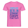 Tempelhof Planet Earth - Männer Premium T-Shirt - Pink