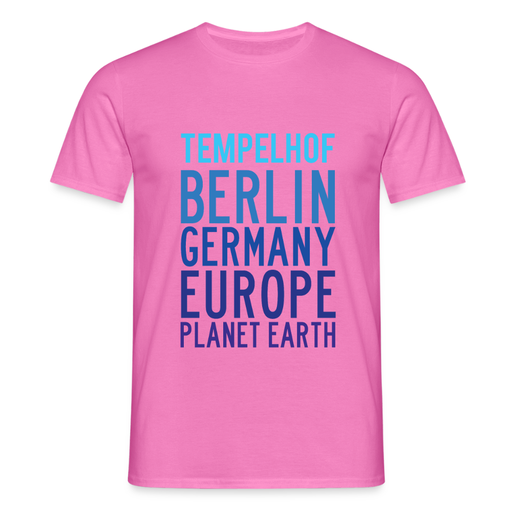 Tempelhof Planet Earth - Männer Premium T-Shirt - Pink