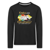 Kreta oder Kreuzberg - Kinder Langarmshirt - Schwarz