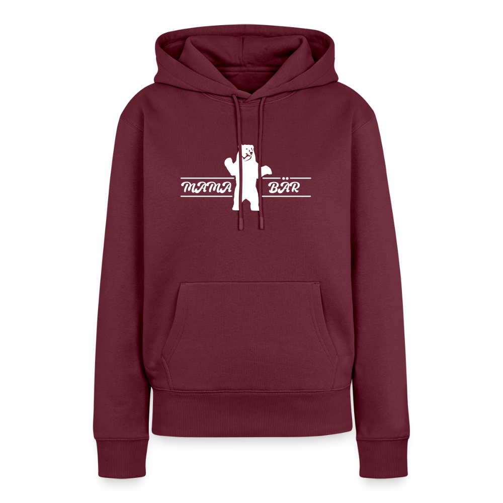 Mama Bär  - Frauen Premium Hoodie - Burgunderrot