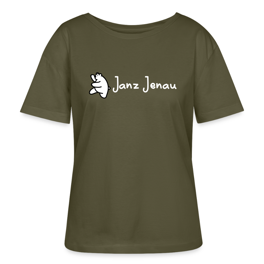 Janz Jenau - Relaxed Rundhals Frauen Bio-T-Shirt - Khaki