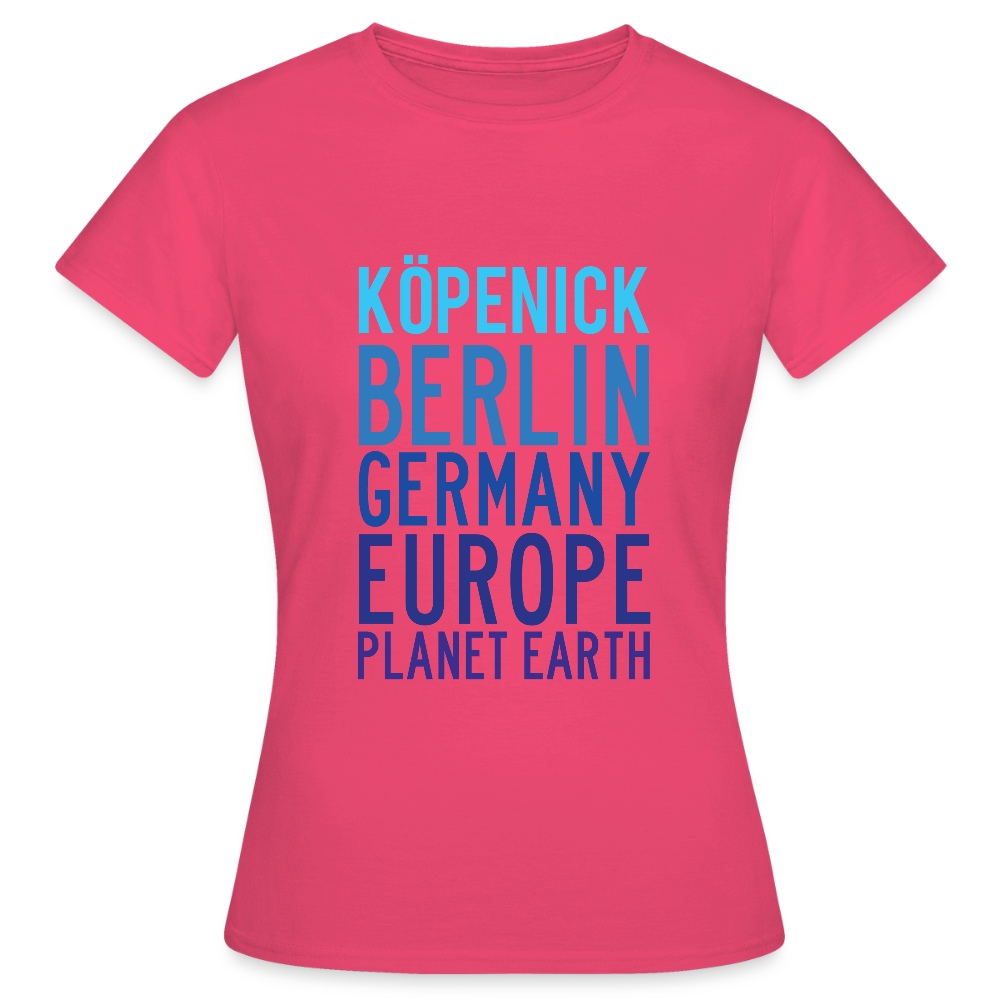 Köpenick Planet Earth - Frauen Premium T-Shirt - Azalea