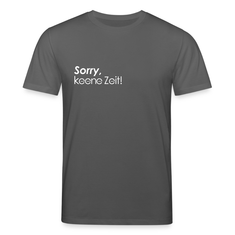 Keene Zeit! - Unisex Bio T-Shirt - Anthrazit
