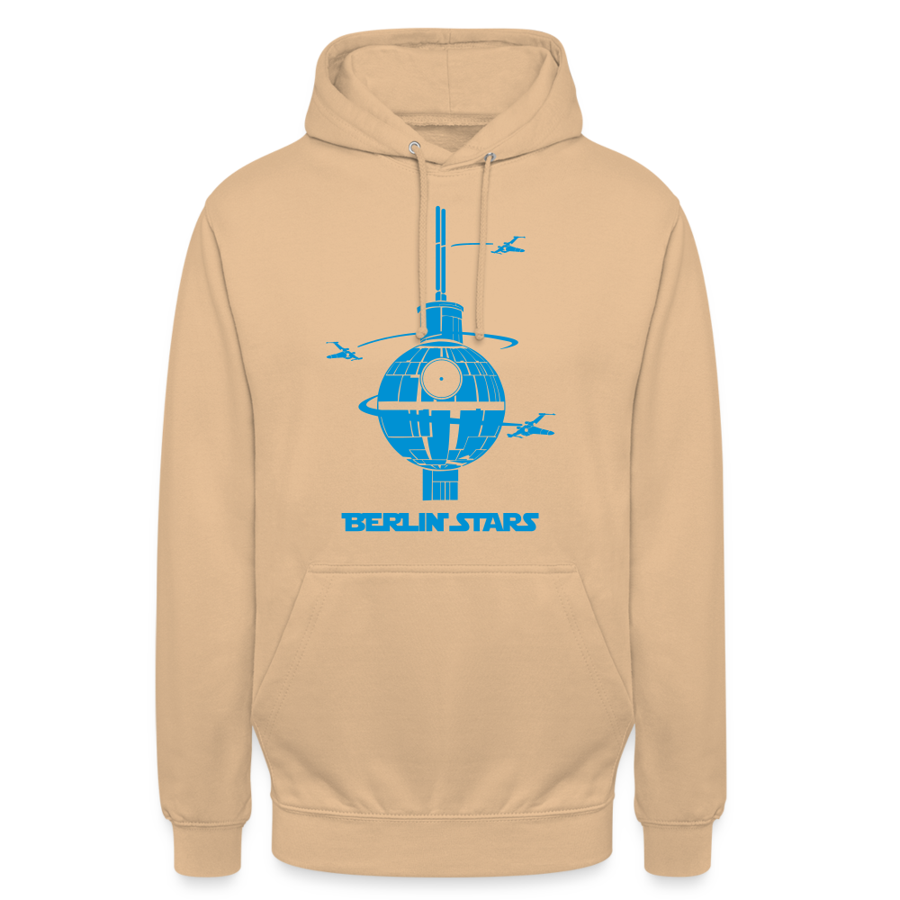 Berlin Stars - Blau - Unisex Hoodie - Pfirsich