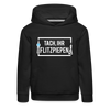 Tach ihr Flitzpiepen - weiß - Kinder Premium Hoodie - Schwarz
