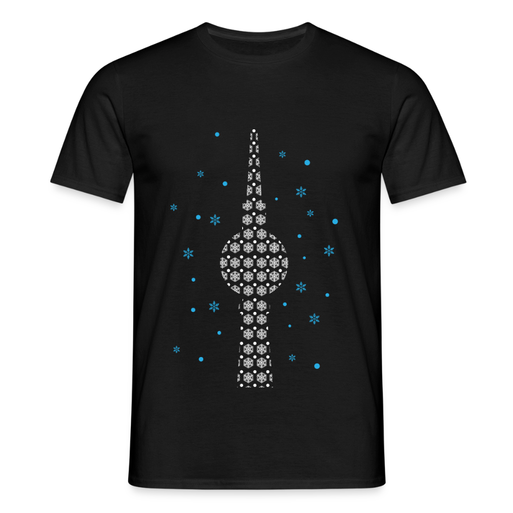Fernsehchristbaum - Männer Premium T-Shirt - Schwarz