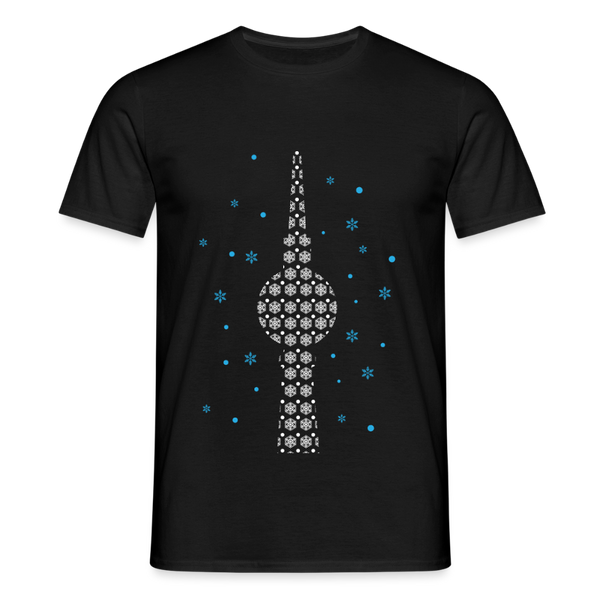 Fernsehchristbaum - Männer Premium T-Shirt - Schwarz