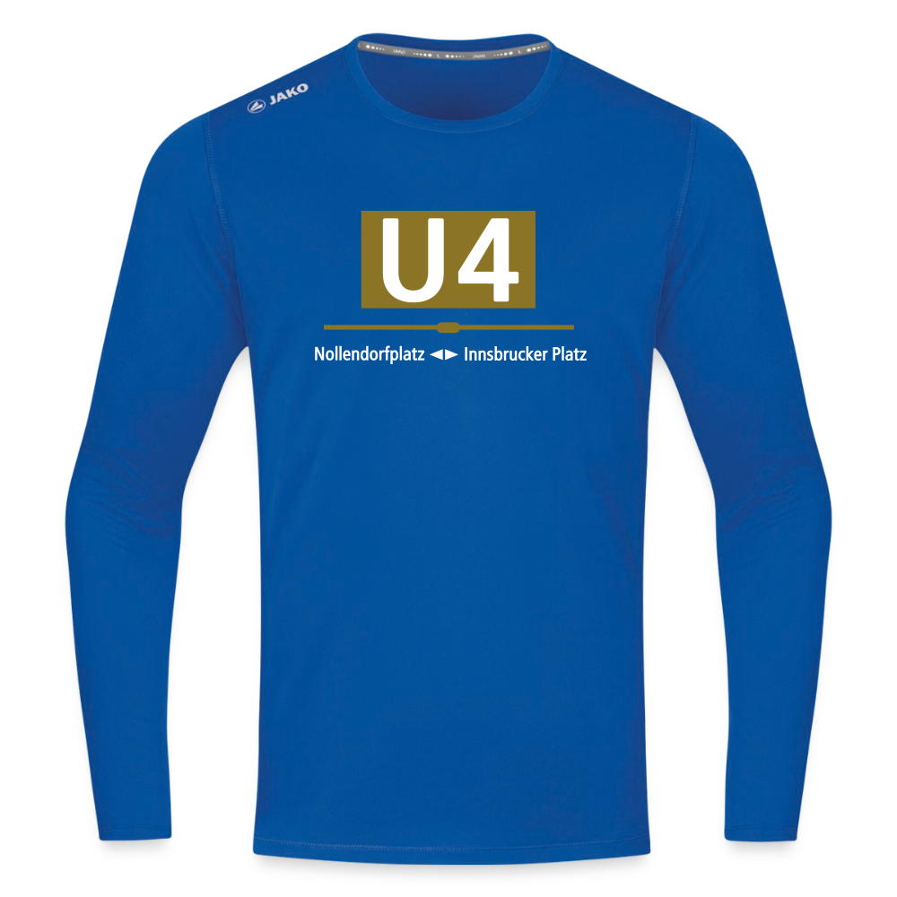 U4 - Männer Sport Langamshirt - Royalblau