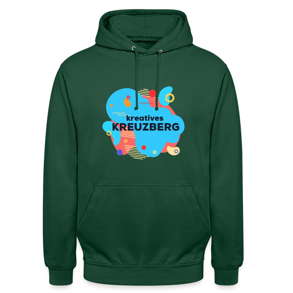 Kreatives Kreuzberg - Unisex Hoodie - Flaschengrün