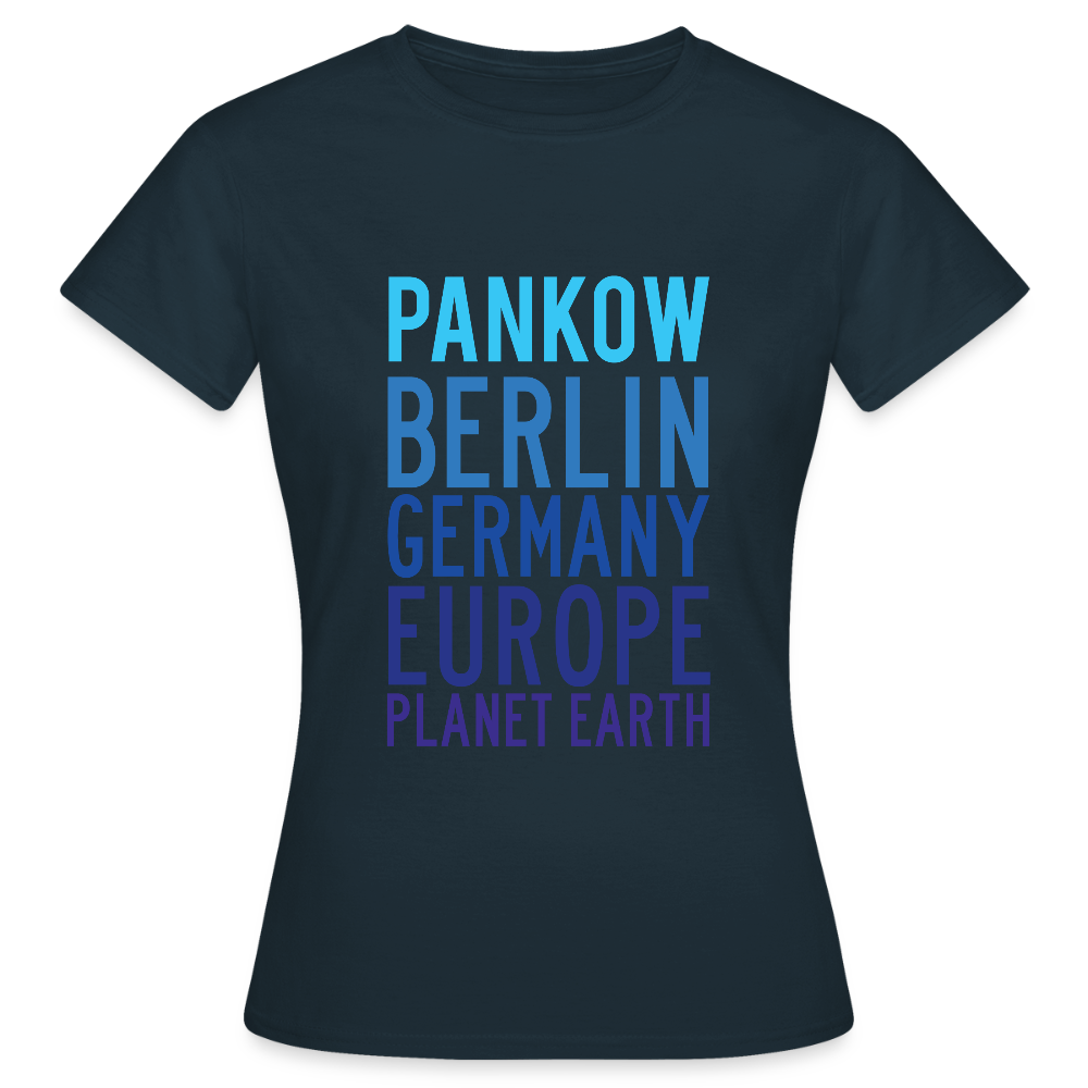 Pankow Planet Earth - Frauen Premium T-Shirt - Navy