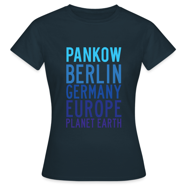 Pankow Planet Earth - Frauen Premium T-Shirt - Navy