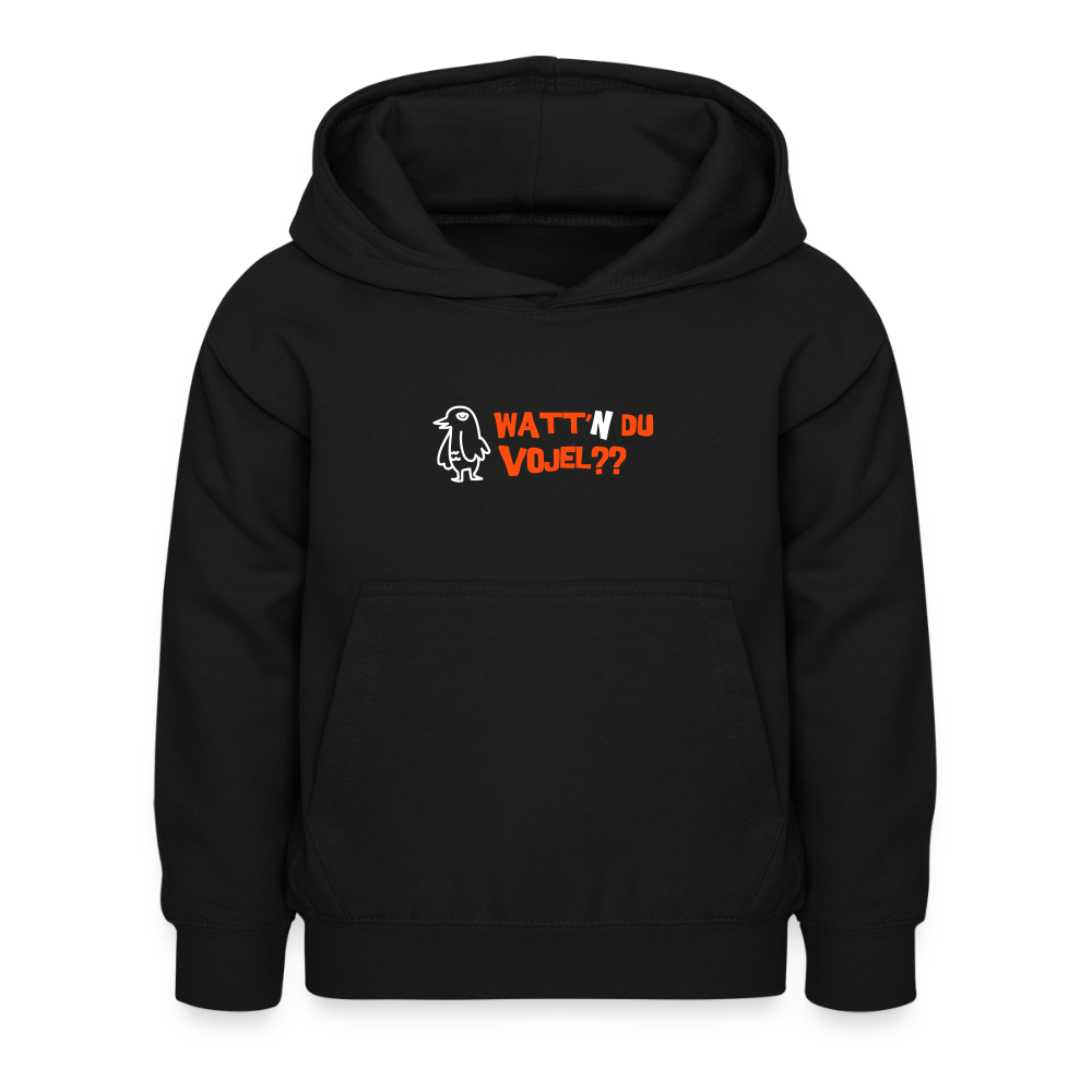 Watt'n du Vojel - Kinder Hoodie - Schwarz