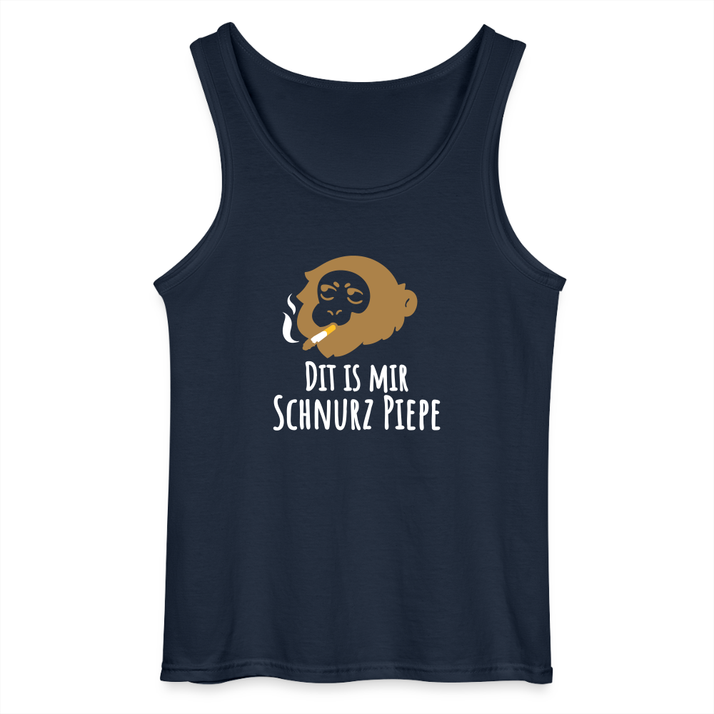 Dit is mir Schnurz Affe - Männer Tank Top - Navy