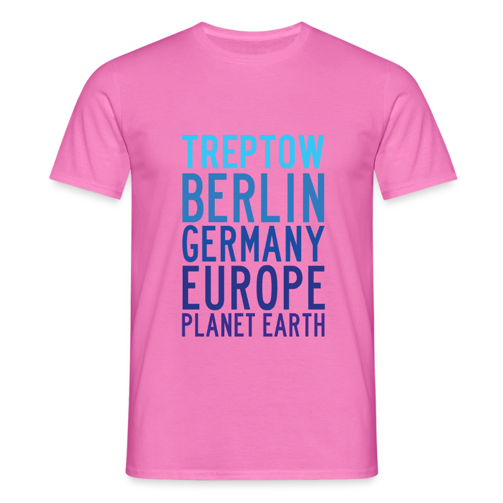 Treptow Planet Earth - Männer Premium T-Shirt - Pink