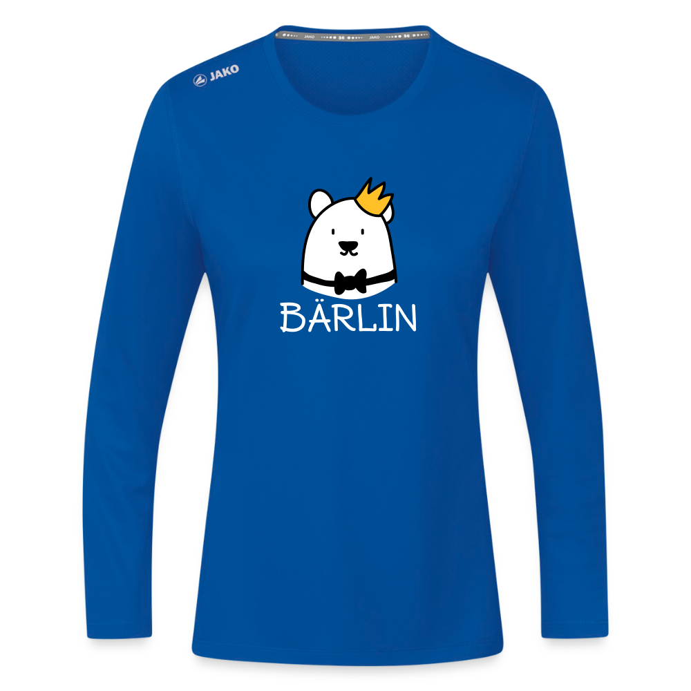 Bärlin - Frauen Sport Langarmshirt - Royalblau