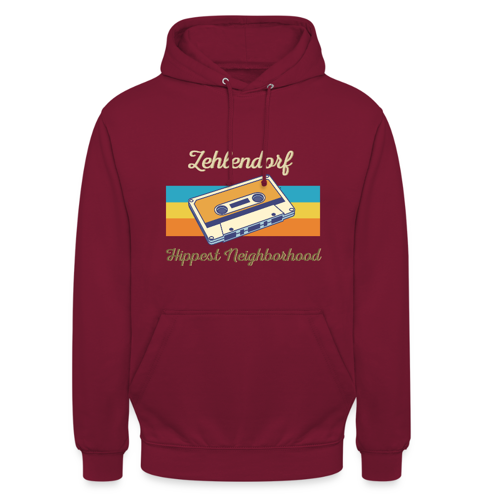 Zehlendorf Hippest Neighborhood - Unisex Hoodie - Bordeaux