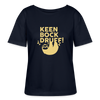 Keen Bock druff! - Relaxed Rundhals Frauen Bio-T-Shirt - Navy