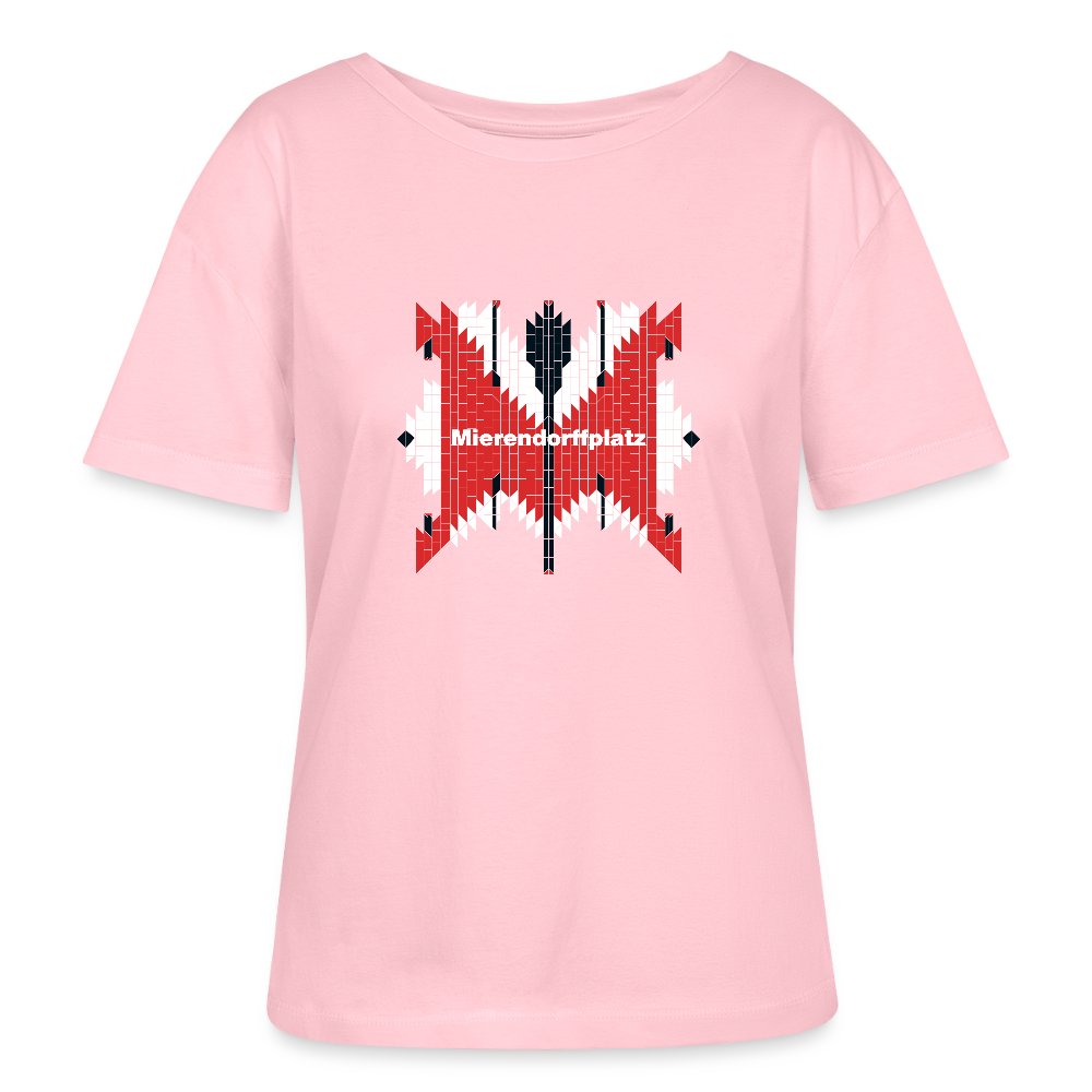 Mierendorffplatz - Relaxed Rundhals Frauen Bio-T-Shirt - Hellrosa