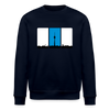 Berliner Skyline in Streifen - Unisex Bio Sweatshirt - Navy