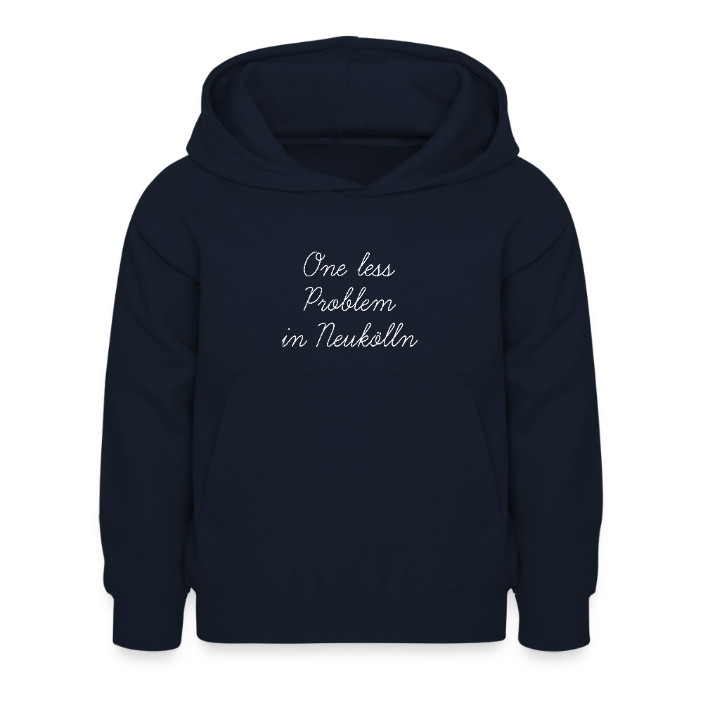 One Less Problem in Neukölln - Kinder Hoodie - Navy