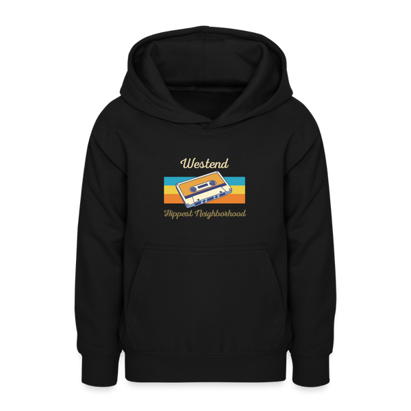 Westend Hippest Neighborhood - Teenager Hoodie - Schwarz