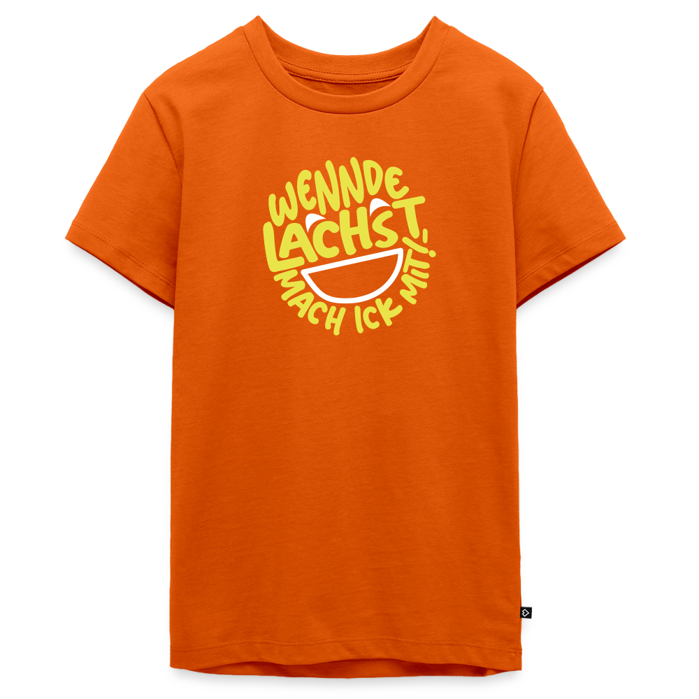 Wennde lachst, mach ick mit! - Teenager Premium T-Shirt - Orange 