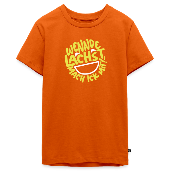 Wennde lachst, mach ick mit! - Teenager Premium T-Shirt - Orange 