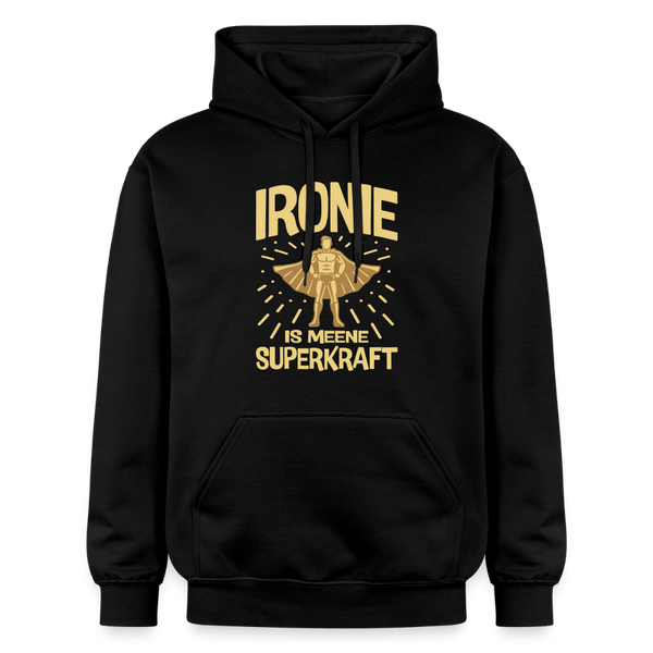 Ironie is meene Superkraft! - Hoodie - Schwarz