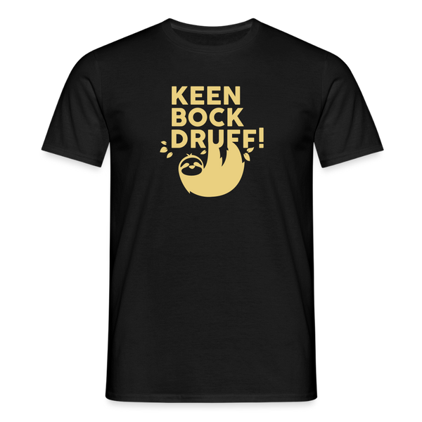 Keen Bock druff! - Männer Premium T-Shirt - Schwarz