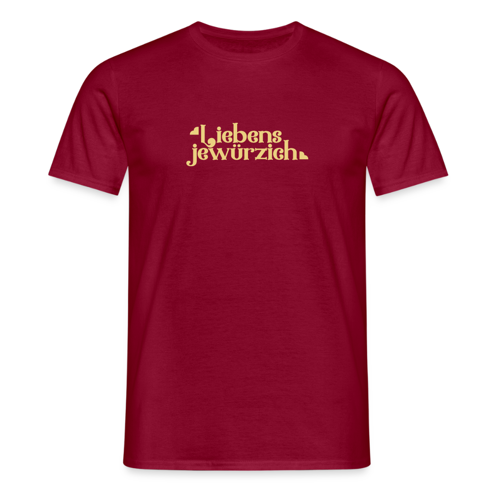 Liebensjewürzich - Männer Premium T-Shirt - Ziegelrot