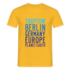 Treptow Planet Earth - Männer Premium T-Shirt - Gelb