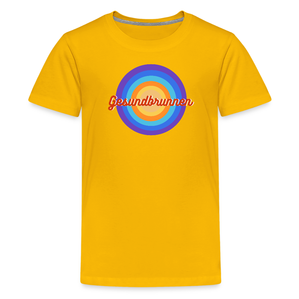 Gesundbrunnen Retro - Teenager Premium T-Shirt - Sonnengelb