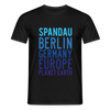 Spandau Planet Earth - Männer Premium T-Shirt - Schwarz