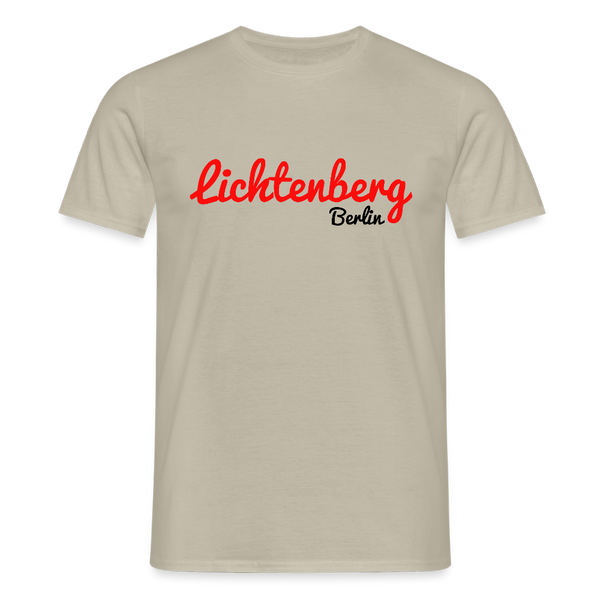 Lichtenberg Berlin - Männer Premium T-Shirt - Sandbeige