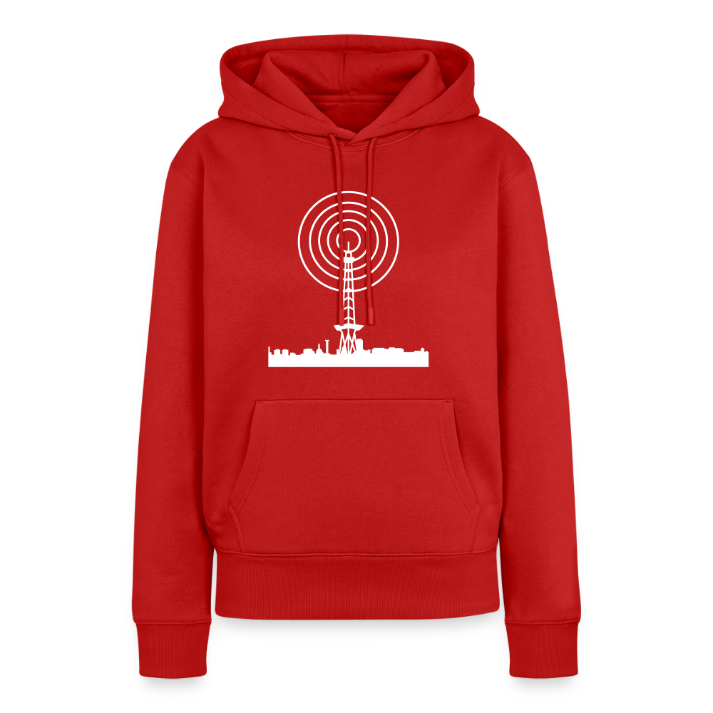 Funkturm im Fokus - Frauen Premium Hoodie - Rot
