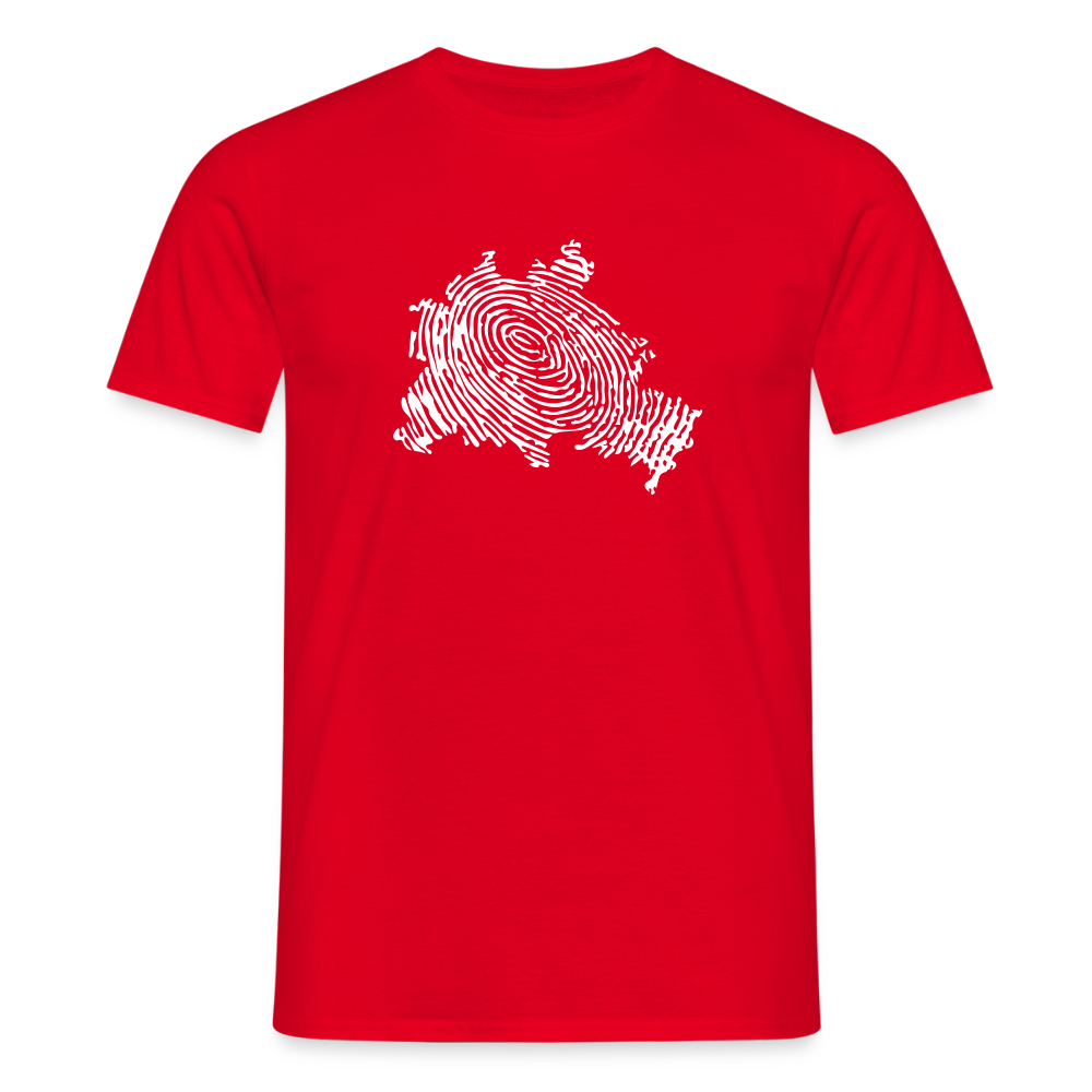Berliner Finger - Männer Premium T-Shirt - Rot