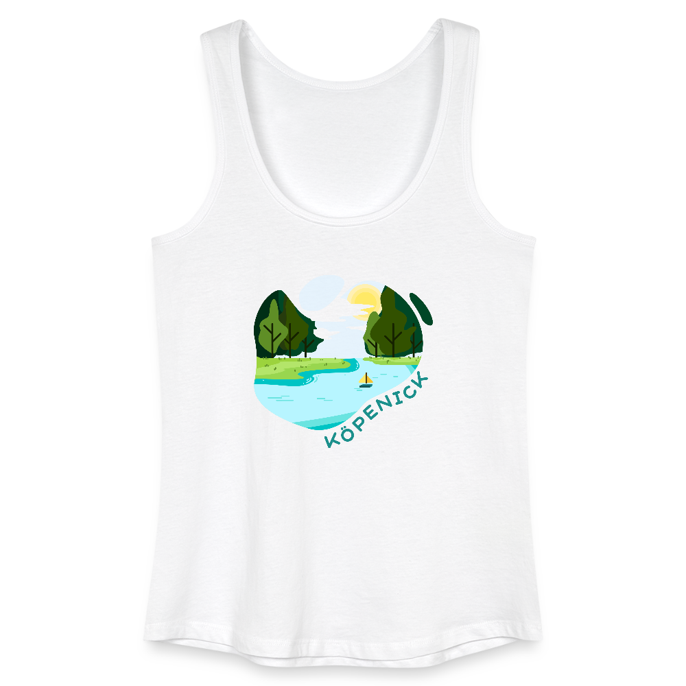Köpenick am Wasser - Frauen Bio Tank Top - Weiß