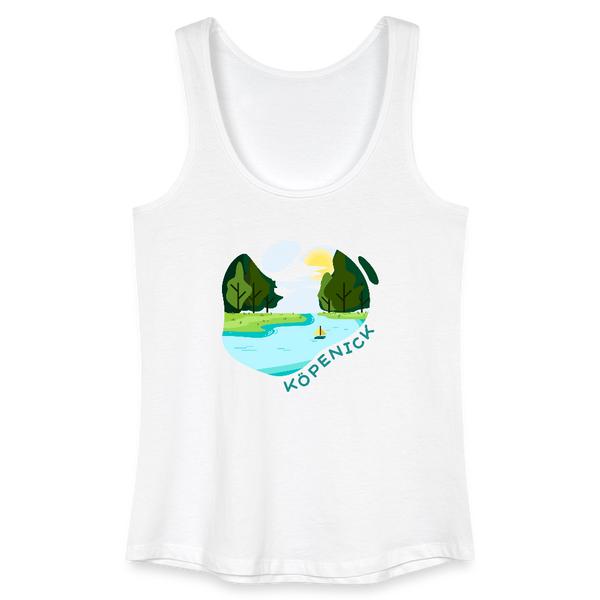 Köpenick am Wasser - Frauen Bio Tank Top - Weiß