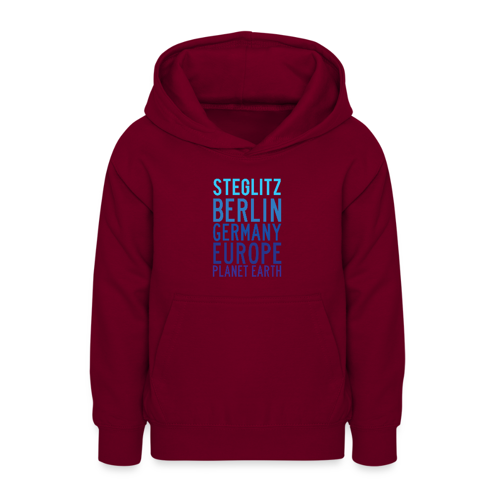 Steglitz Planet Earth - Teenager Hoodie - Bordeaux
