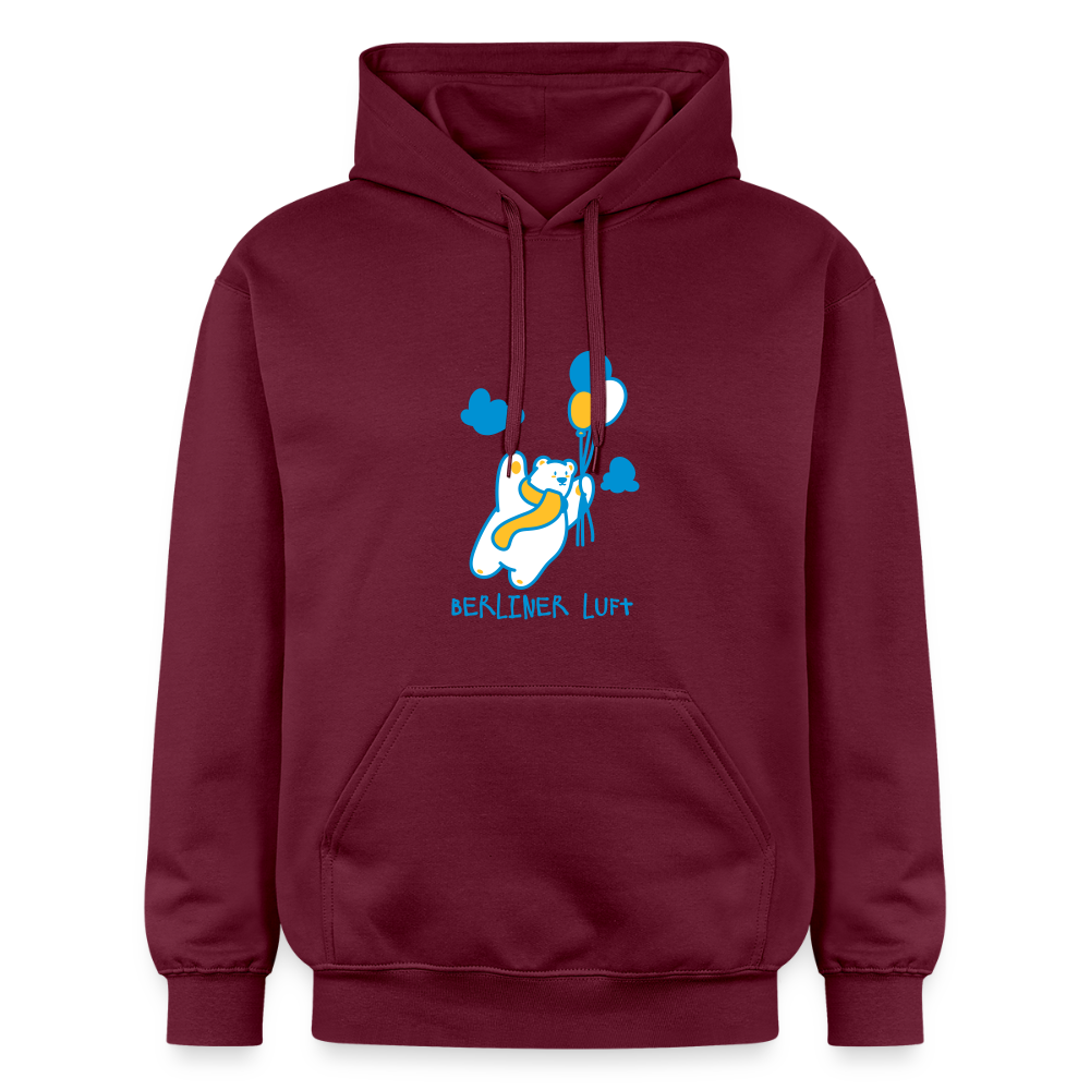 Der Bär fliegt - Hoodie - Maroon