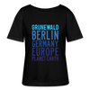 Grunewald Planet Earth - Relaxed Rundhals Frauen Bio-T-Shirt - Schwarz