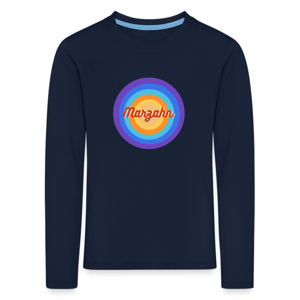 Marzahn Retro - Kinder Langarmshirt - Navy