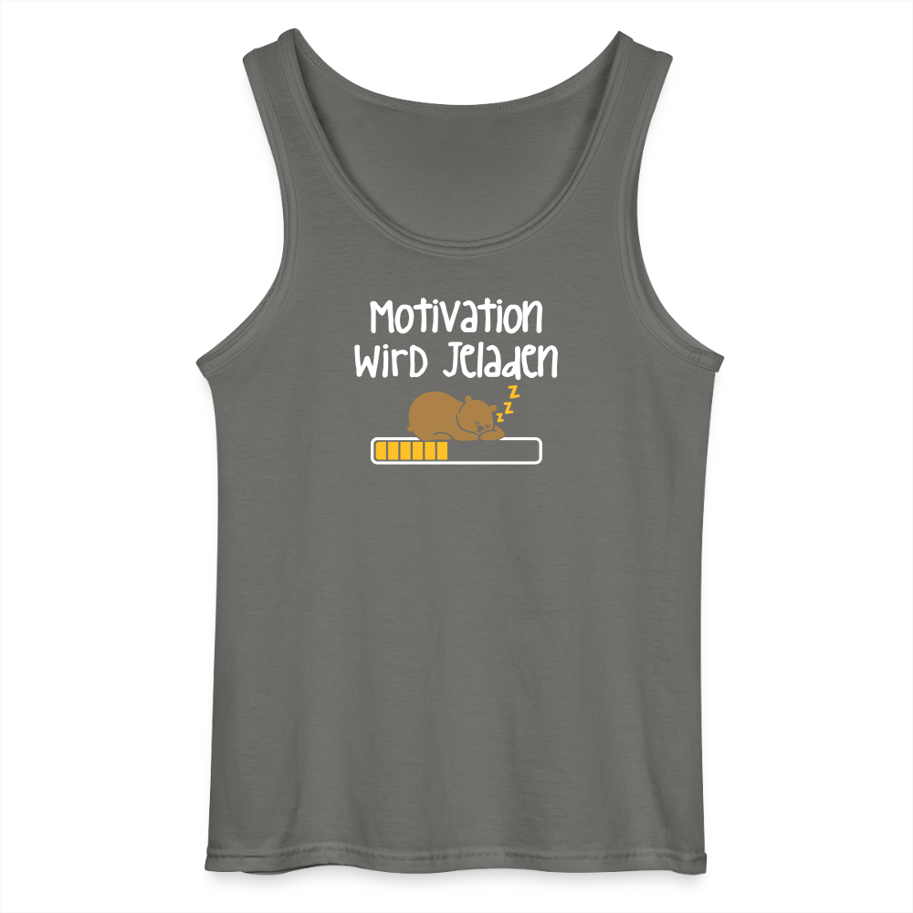 Motivation Wird Jeladen Warten - Männer Tank Top - Anthrazit