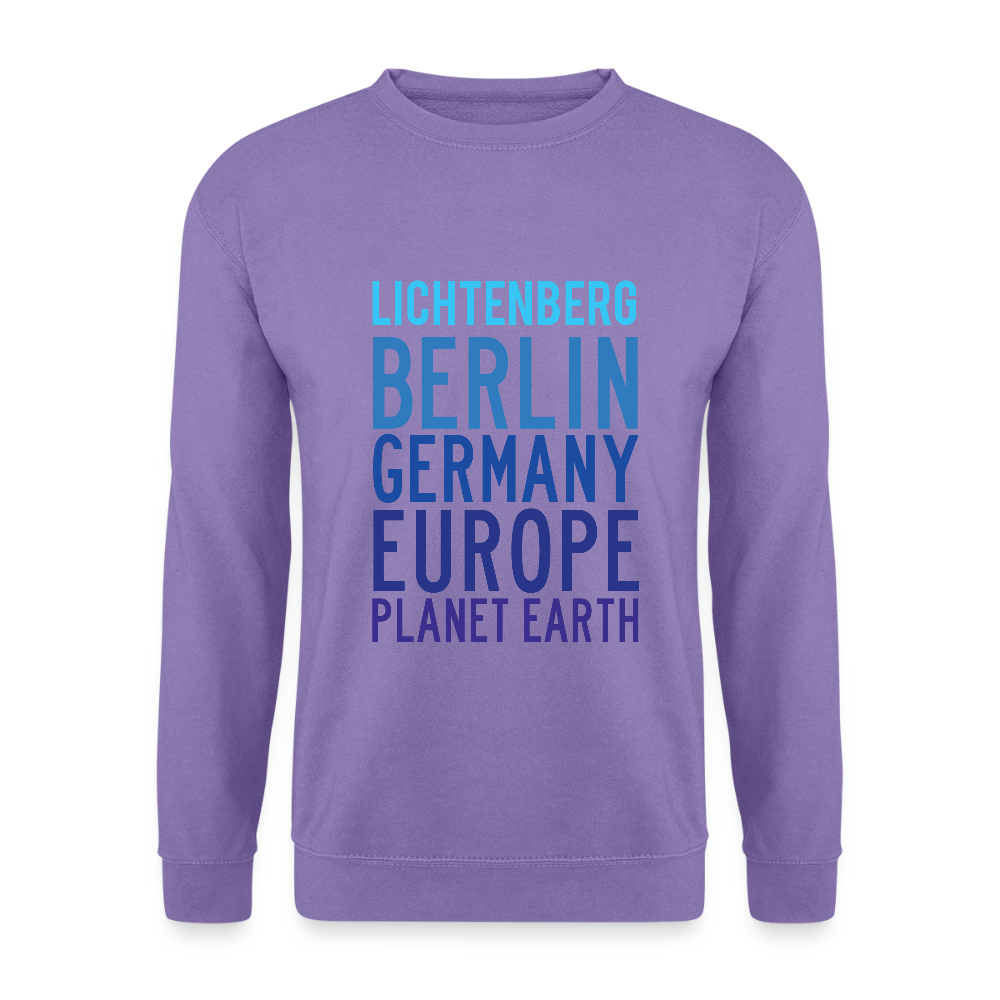 Lichtenberg Planet Earth - Unisex Pullover - Lavendel