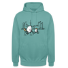 Fahrradtour Berlin - Unisex Hoodie - Pastelltürkis