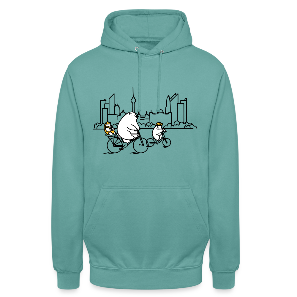 Fahrradtour Berlin - Unisex Hoodie - Pastelltürkis
