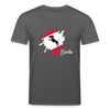Berlin Klecks Hund - Unisex Bio T-Shirt - Anthrazit